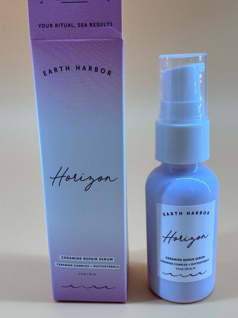 NIB Earth Harbor Horizon Ceramide Recovery Serum Full Size 1 oz / 30